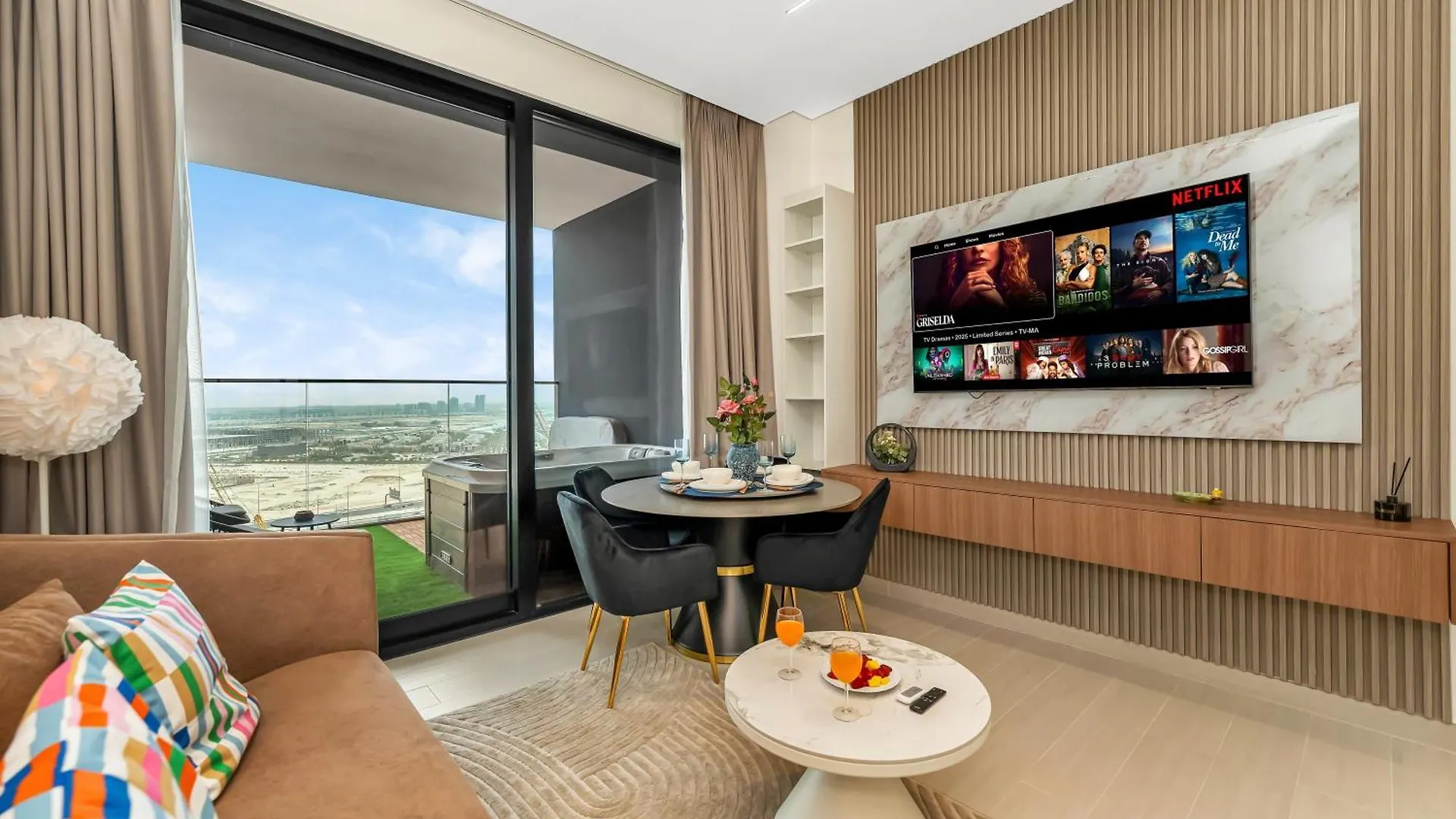Modern Studio Private Jacuzzi Canal View Dubai United Arab Emirates